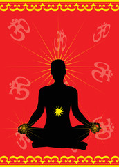 Meditation vector
