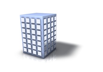 Building Icon Light Blue