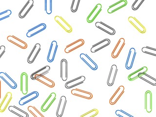 Paper clips top view