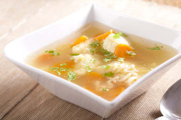 Nudelsuppe mit Nocken