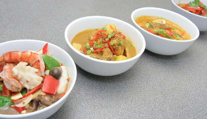 asia food, chap chai seafood and curry
