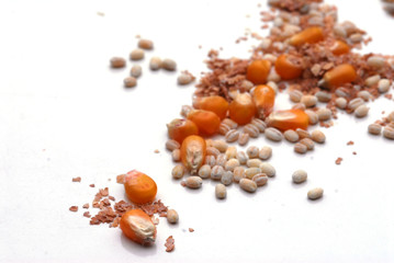 Mais , orzo e crusca