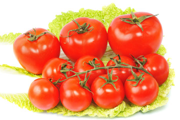 Fototapeta na wymiar few tomatos