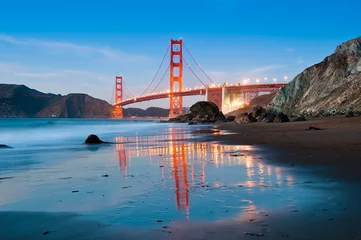 Fototapete Baker Strand, San Francisco Golden-Gate-Brücke, San Francisco
