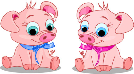 Obraz na płótnie Canvas Baby-pigs