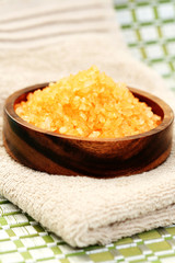 bath salt and towel