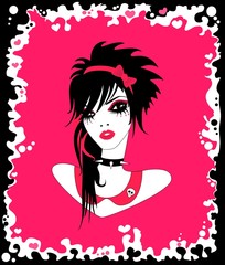 girl in punk fashion