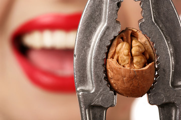 woman with nutcracker