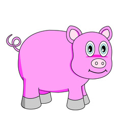 Cute Pink Pig