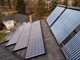 Solar PV and Solar Thermal Collectors on Home