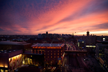 Sonnenuntergang am Alex