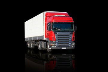 Red Truck Reflecting