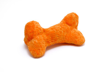 Orange Dog Bone Toy