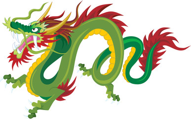 Chinese Traditional Dragon, vector illustration file with layers