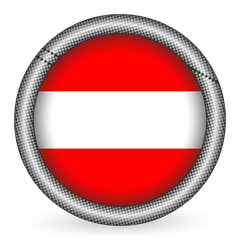 Obraz premium Austria flag button