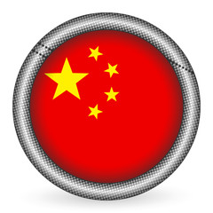 China flag button