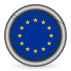 European union flag button
