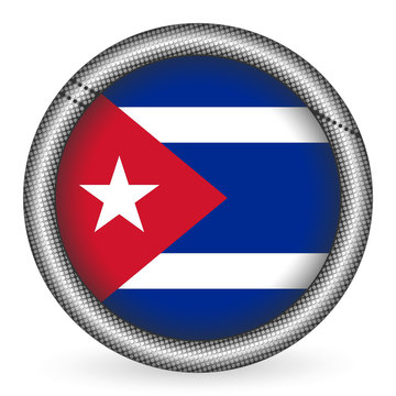 Cuba flag button