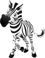 Tuinposter Baby Zebra © ddraw