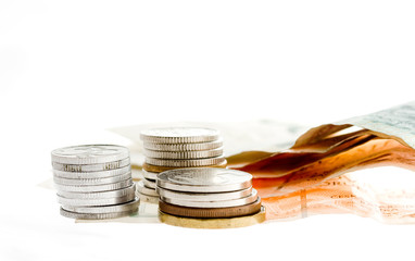 Czech bank notes and coins