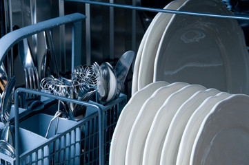 Inside a Dishwasher
