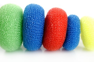 Domestic colorful sponge washer for dishes