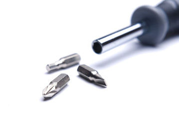 Screwdriver bits with differential focus