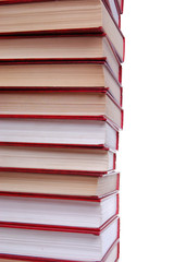 stack of books isolated on white