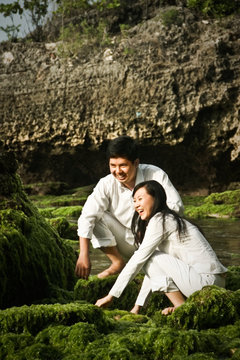A Couple in White