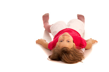 funny girlie on white