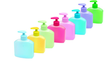 Coloured bottles