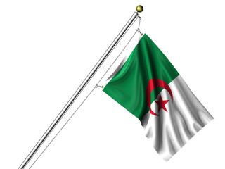 Isolated Algerian Flag