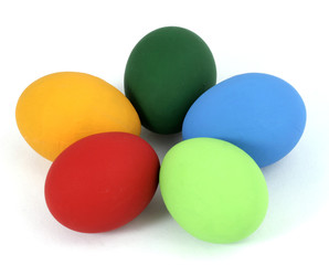 The Easter painted eggs