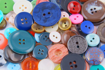 Colored old buttons background