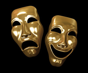 Drama and comedy masks