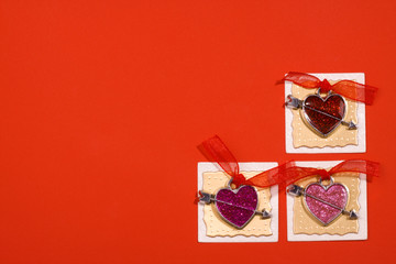 Accessories for St Valentine's card