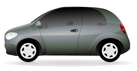 Voiture grise métallisée (ombre)