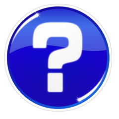 icône aide bleu