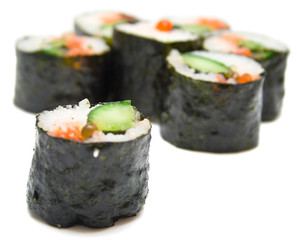 sushi nori on a white