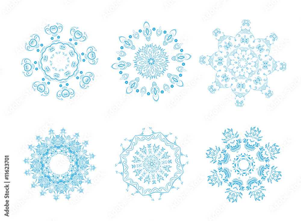 Canvas Prints snowflakes