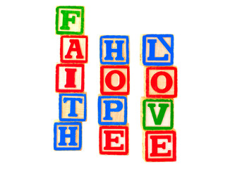 Faith, Hope, Love Letter Blocks 5