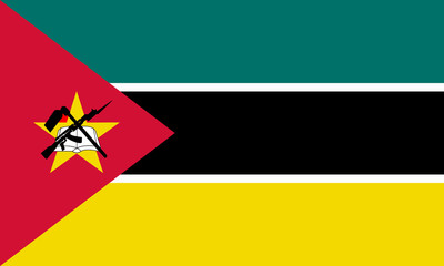 mosambik fahne mozambique flag - obrazy, fototapety, plakaty