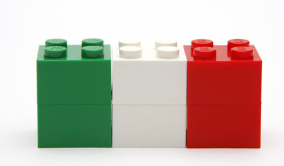 Naklejka premium Nationalfarben Italien mitn