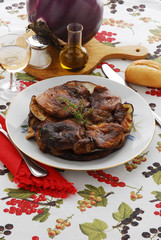 Tortino alle melanzane e funghi porcini - Contorno Toscana