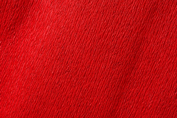 red crepe paper