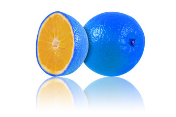 orange bleue