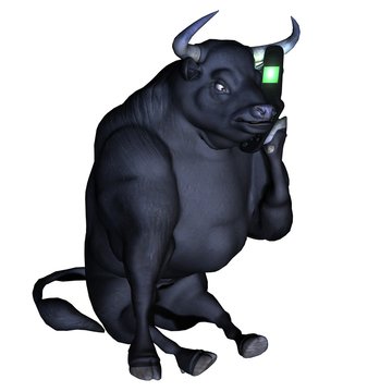 Black Bull on Cell Phone