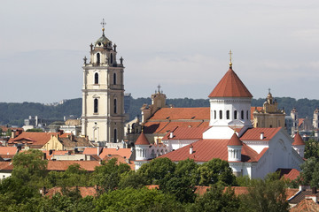 Fototapeta na wymiar Vilnius Old Town kościoły