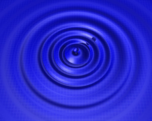 Water Drop with grid