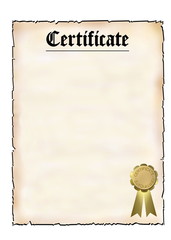 blank certificate